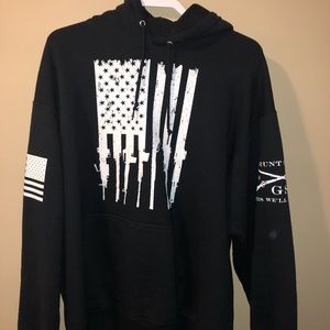 Grunt Style Rifle Flag Hoodie